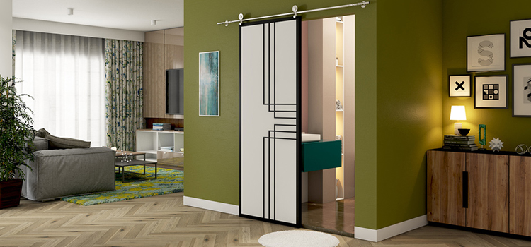 sliding bathroom door installation in North Lauderdale